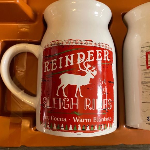 NEW SET 2 CERAMIC CHRISTMAS MUGS - Picture 6 of 10